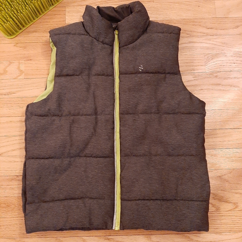 H&M Sport Youth Vest Sz 13-14 Gray Puffer Nice
